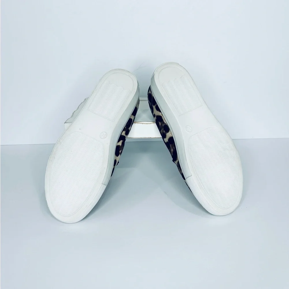Leopard Print Platform Slip-On Sneakers